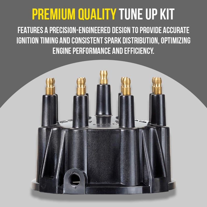 FASWORX Mercruiser Thunderbolt V8 DISTRIBUTOR CAP ROTOR SPARK PLUG WIRES KIT SET 5.0 5.7 7.4 8.2 350 - Image 3